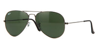 Ray-Ban Aviator RB 3025 W0879 Gunmetal/Green - As Seen On Ian Somerhalder & Matt LeBlanc