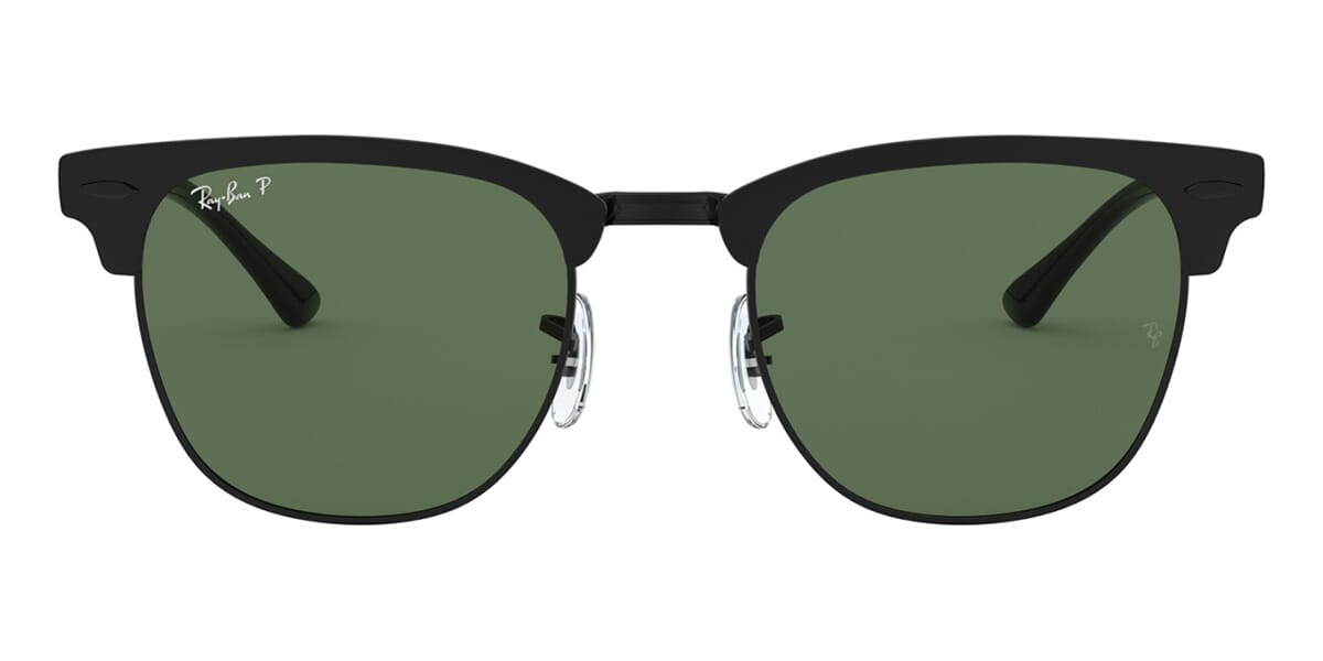 Ray-Ban Clubmaster Metal RB 3716 186/58 Polarised Sunglasses