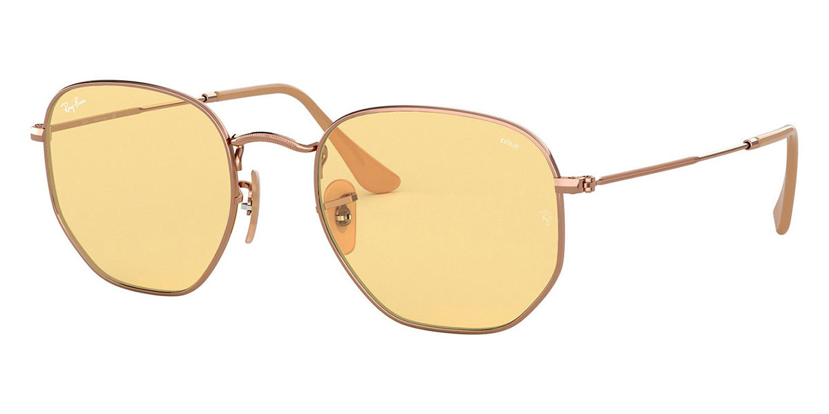 ray ban hexagonal rb 3548n 91310z photochromic