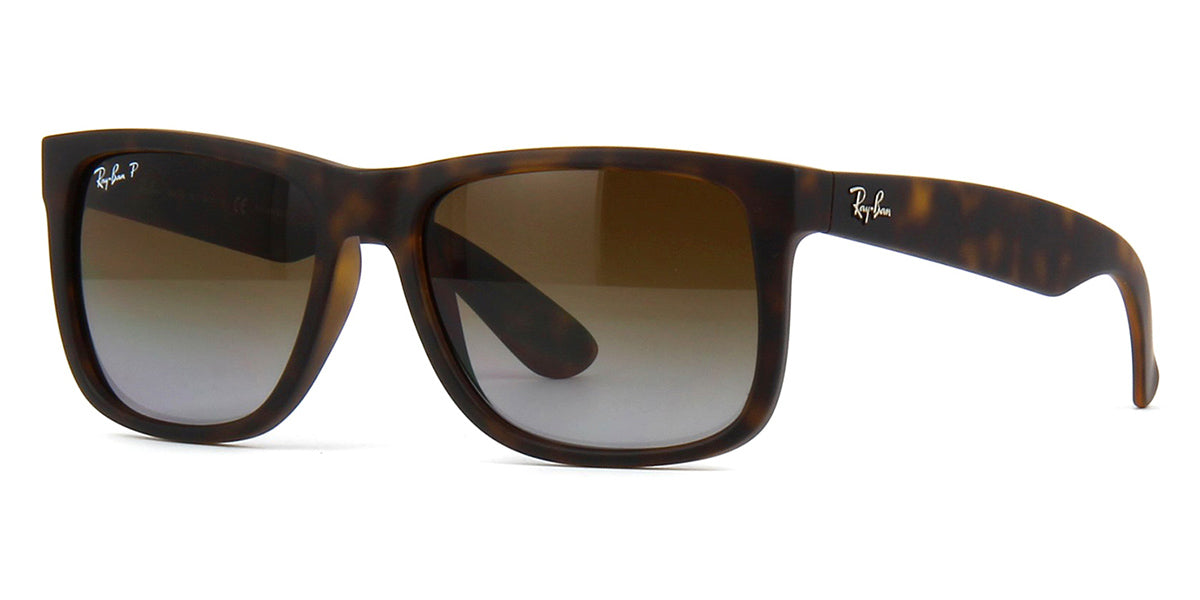 Three quarter view of Ray-Ban Justin sunglasses frame