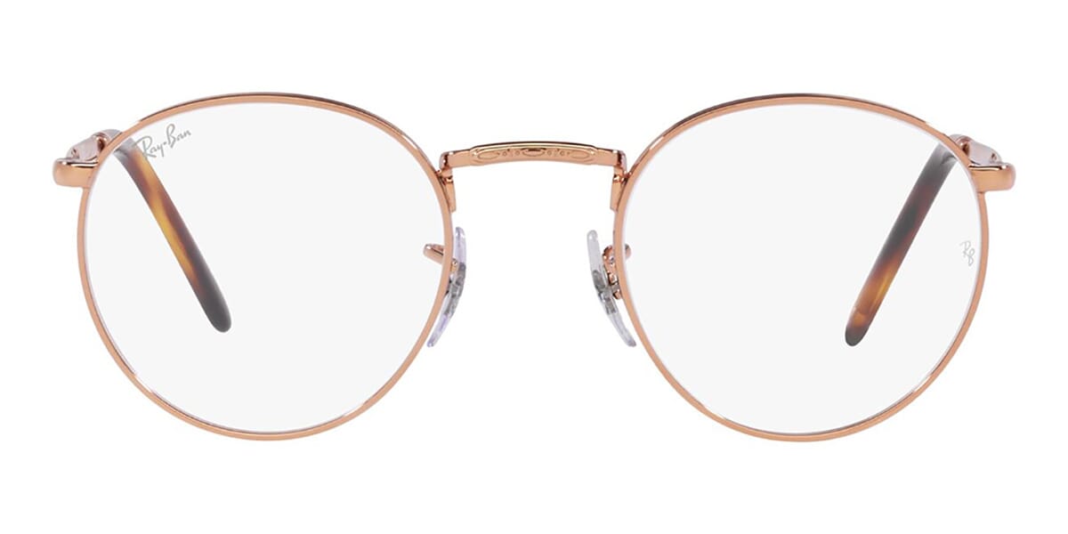 Rose gold clearance round ray bans