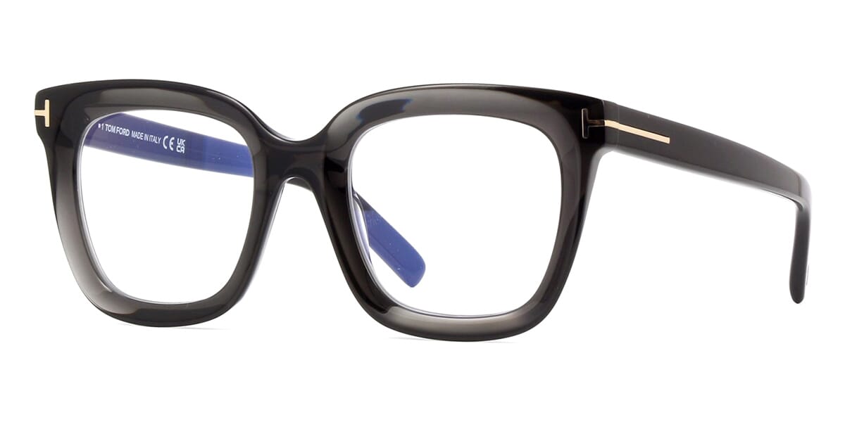Thick black frame cat eye glasses by Tom Ford