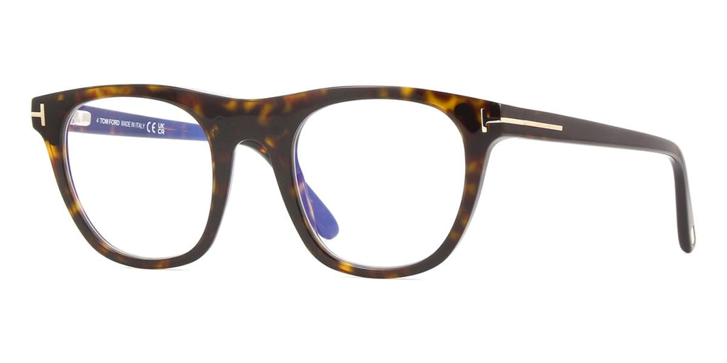 Tom Ford TF5895-B 052 Blue Control with Magnetic Clip-On Glasses